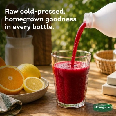 HOMEGROWN Raw Energy Cold Pressed F&v Juice 400ml