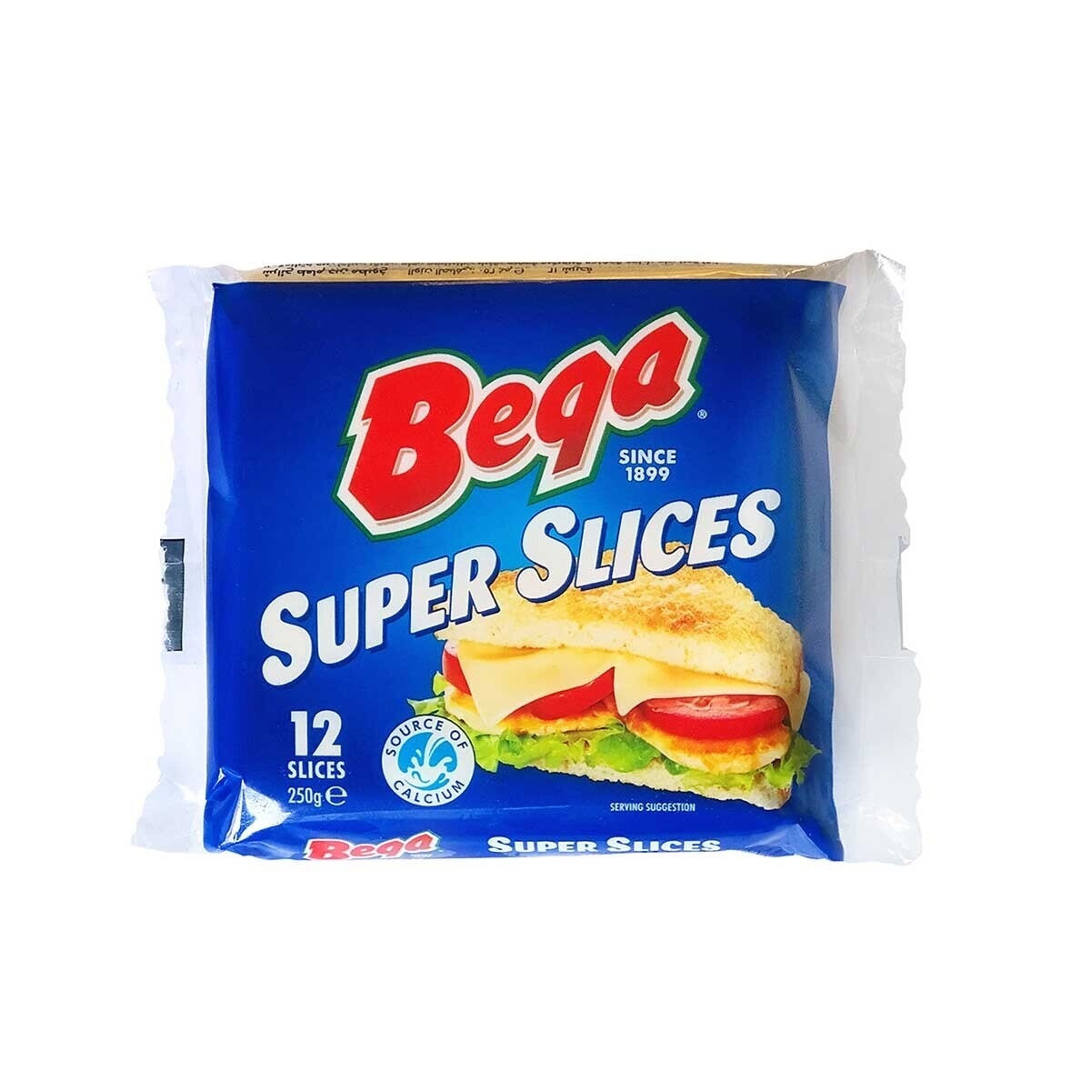 BEGA Processed Cheese Slices Super Slices(chilled 0-4°c)