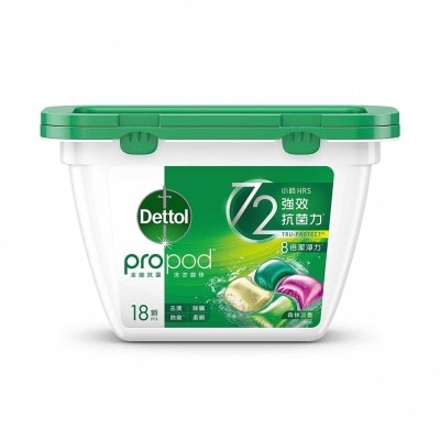 DETTOL Dettol Propod™ All In 1 Anti-bacterial Laundry Capsules (forest Fresh) 18pcs