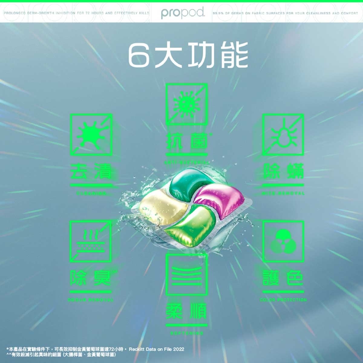 DETTOL Dettol Propod™ All In 1 Anti-bacterial Laundry Capsules (forest Fresh) 18pcs