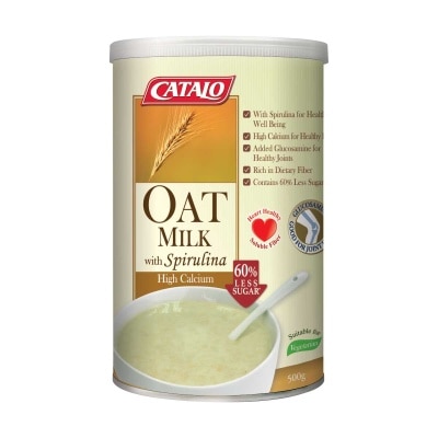 CATALO H-cal Oat Milk W/spirulina (r-sugar)