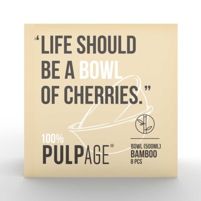 PULPAGE 100% Bamboo Fiber Bowl 8's