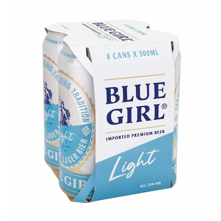 Blue Girl Light Beer Can Pack