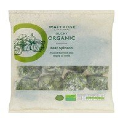 WAITROSE DUCHY Organic Leaf Spinach