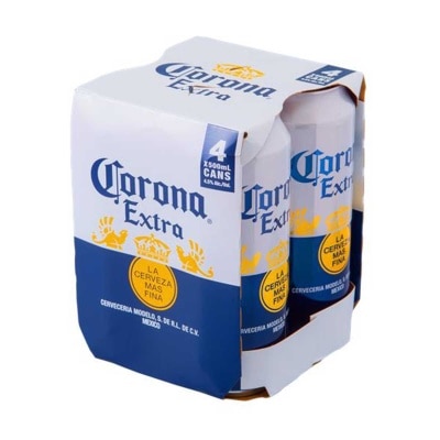 CORONA EXTRA Beer 4 King Can Pack