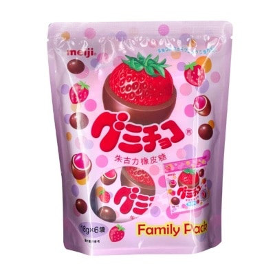 明治 朱古力橡皮糖家庭裝（草莓味）
