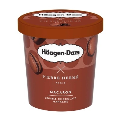 HAAGEN-DAZS Macaron Double Choco Ganache Ic Pint [france](frozen -18°c)