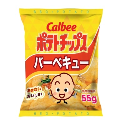 CALBEE Calbee Bbq Flavoured Potato Chips 55g