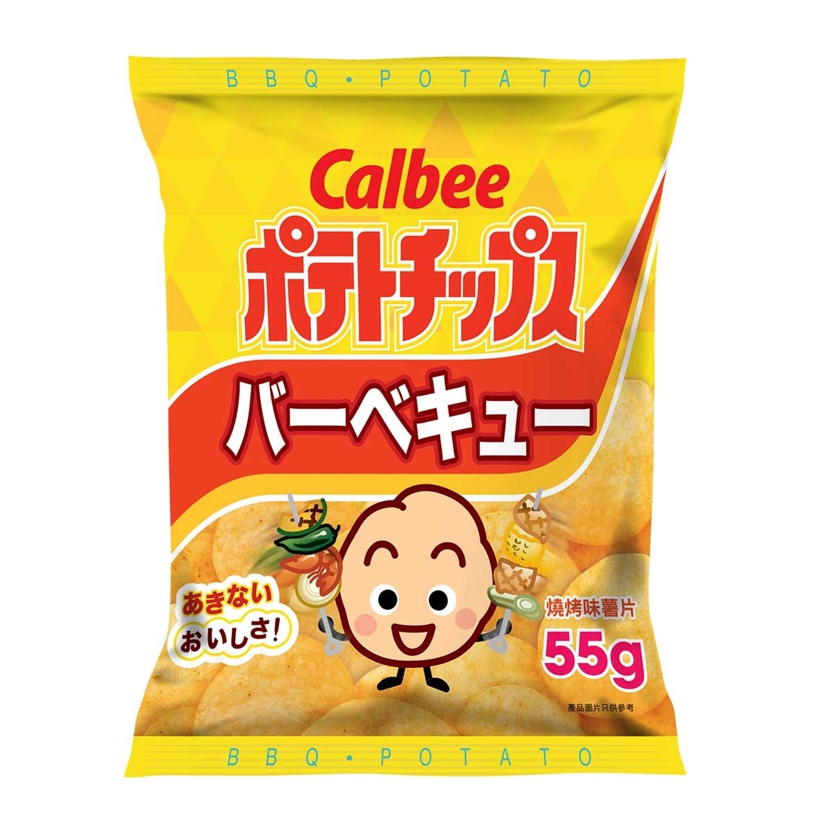 CALBEE Calbee Bbq Flavoured Potato Chips 55g