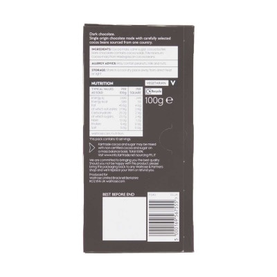 WAITROSE 75% Madagascar Dark Choco