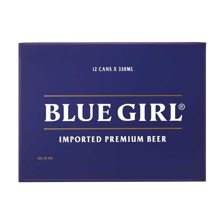 Blue Girl Beer 12's Can