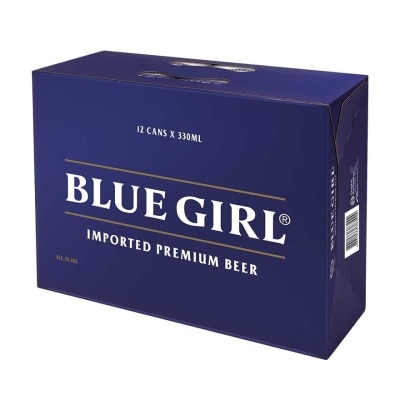 Blue Girl Beer 12's Can