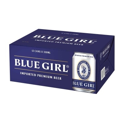 Blue Girl Beer 12's Can