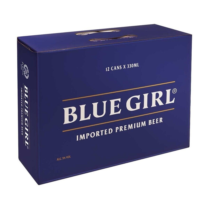 Blue Girl Beer 12's Can