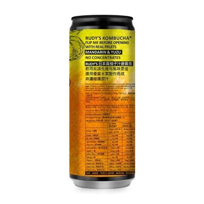 RUDY'S KOMBUCHA Mandarin & Yuzu