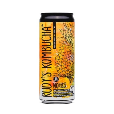 RUDY'S KOMBUCHA - Pineapple & Peach