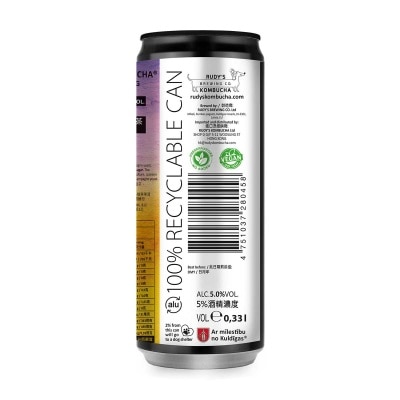 RUDY'S KOMBUCHA Hard Passion Fruit (5% Avb)