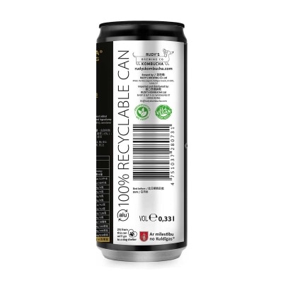 RUDY'S KOMBUCHA Lemon & Ginger