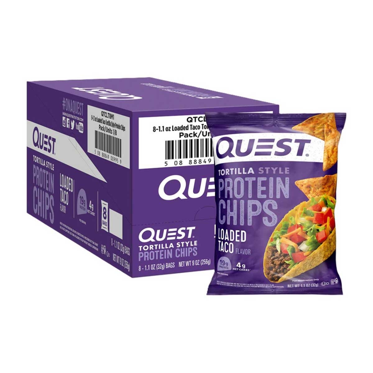 QUEST 玉米片風格墨西哥肉卷味蛋白脆片