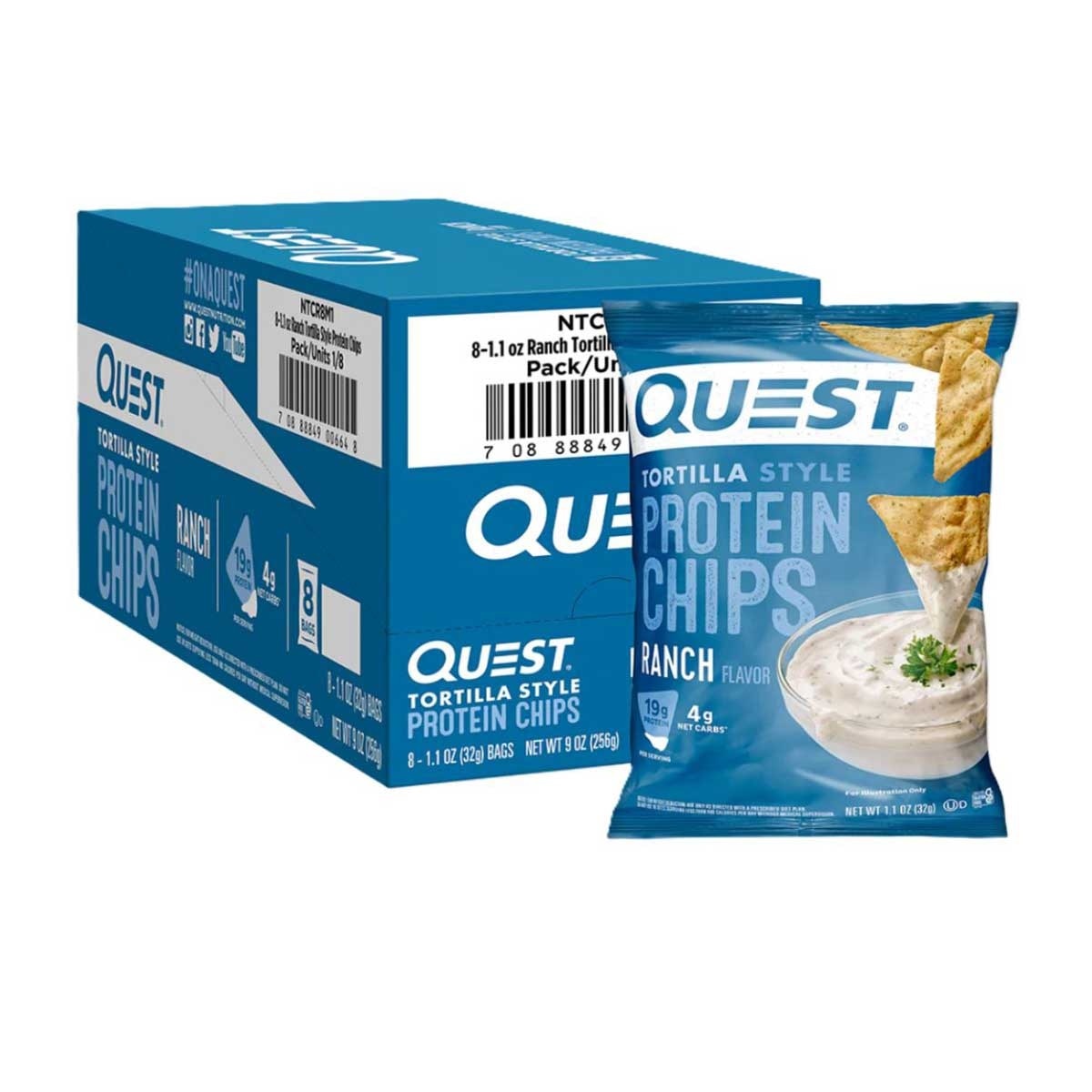 QUEST 玉米片風格田園沙律醬味蛋白脆片