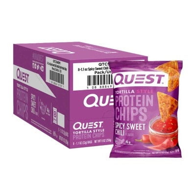 QUEST 玉米片風格甜辣椒味蛋白脆片