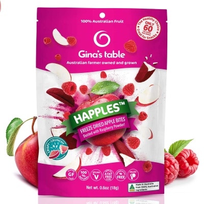 GINA'S TABLE 凍乾蘋果塊覆盆子粉