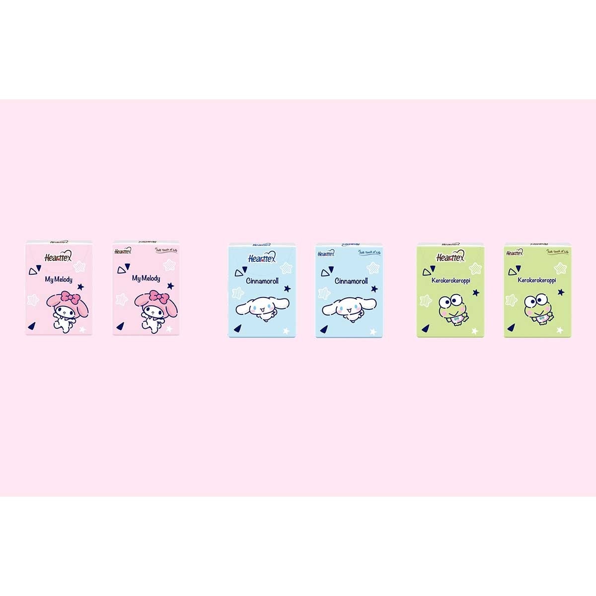 HEARTTEX Sanrio 4 Ply Mini Hanky_pink