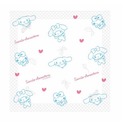HEARTTEX Sanrio Fsc 4ply Mini Hanky 12’s_pink