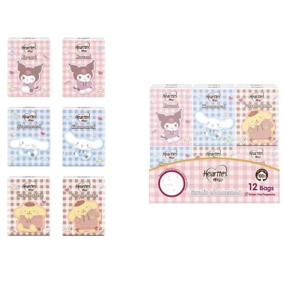 心相印 Sanrio 迷你紙手巾綠茶清香味 12包裝