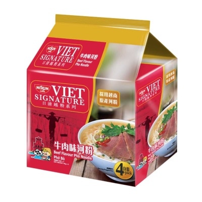 日清 越粉牛肉味河粉四包裝