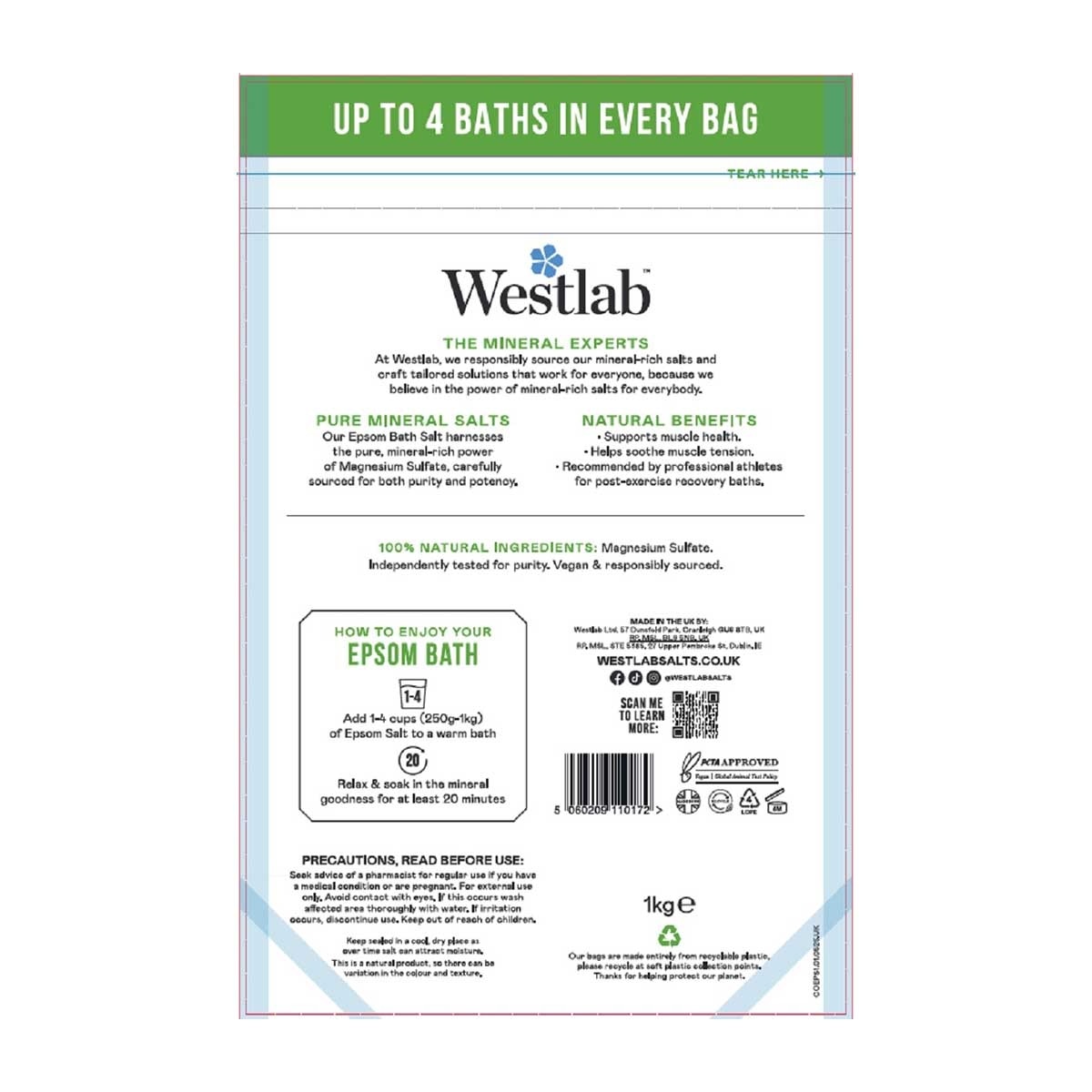 WESTLAB Epsom Salt