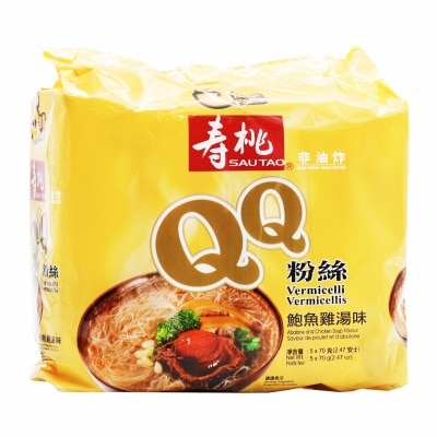 壽桃牌 壽桃QQ粉絲(5包)-鮑魚雞湯味