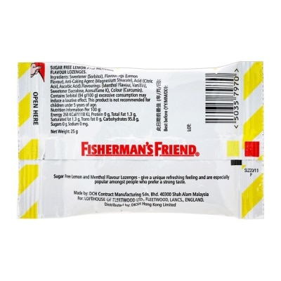 FISHERMAN'S FRIEND Fisherman's Friend Sugar Free Lozenges Lemon Flavor