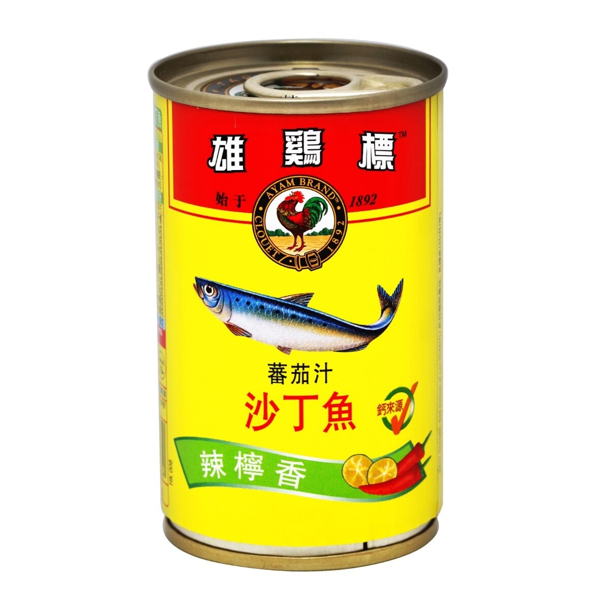 雄雞標 辣檸香蕃茄汁沙丁魚