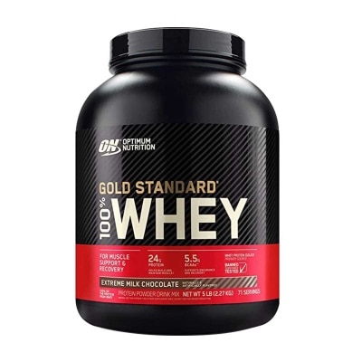 OPTIMUM NUTRITION On Whey Powder 5lbs - Extreme Milk Chocolate