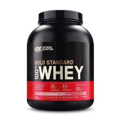 OPTIMUM NUTRITION 金裝乳清蛋白粉 5磅 - 士多啤梨