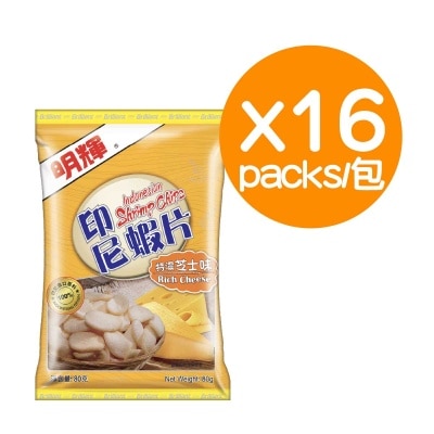 明輝 特濃芝士味蝦片80GX16包