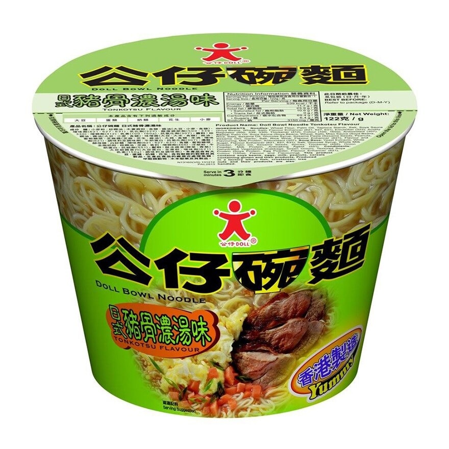 公仔 公仔碗麵日式豬骨濃湯味