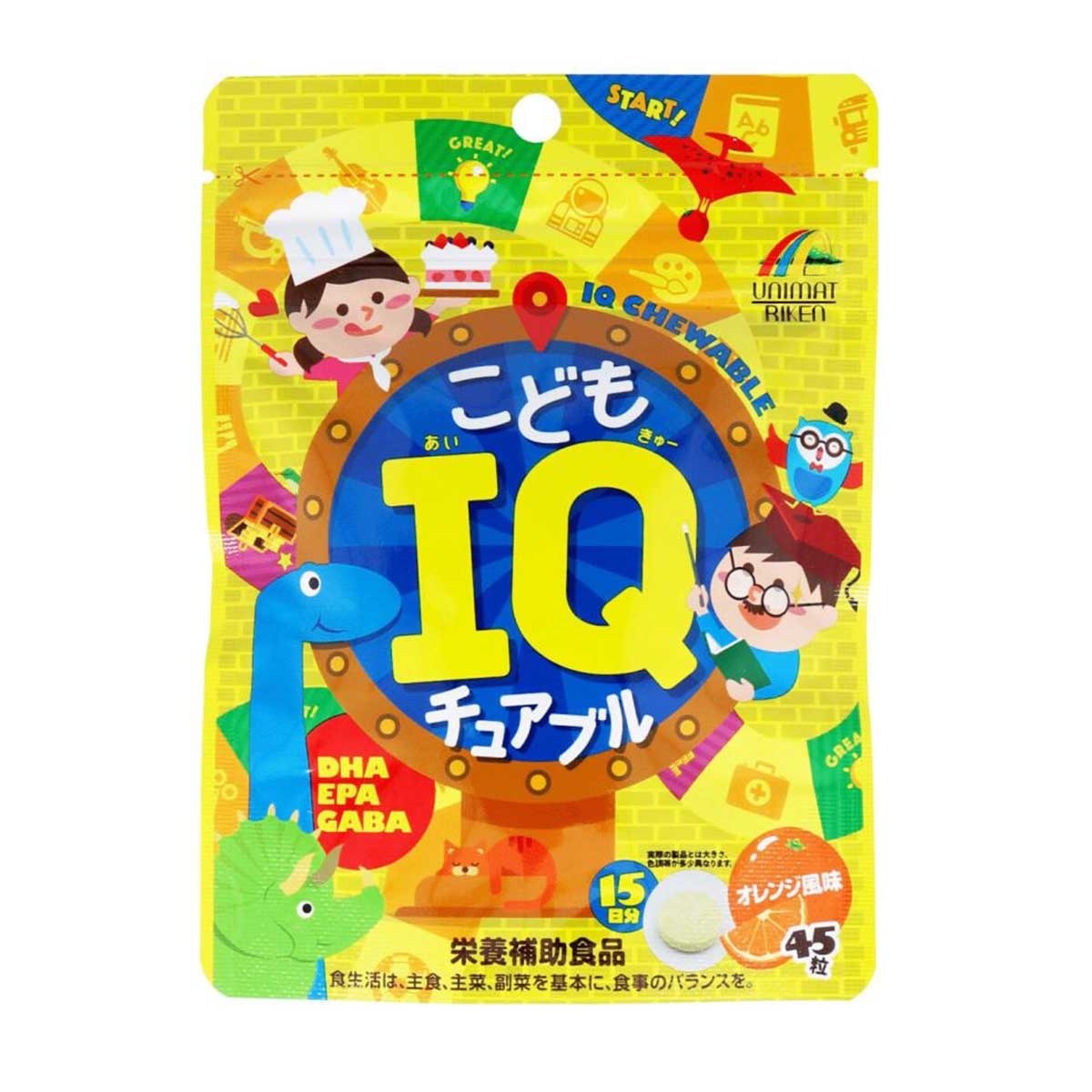 UNIMAT RIKEN Iq Chewable For Kids 45t