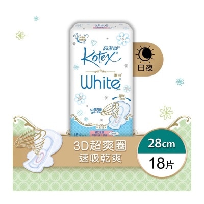 KOTEX White Slim Wing Long 28cm