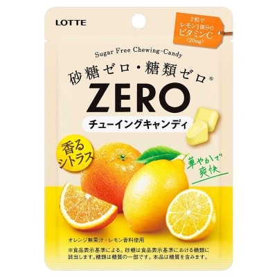 JAPAN LOTTE Zero Cdy Orange Lemon Flv