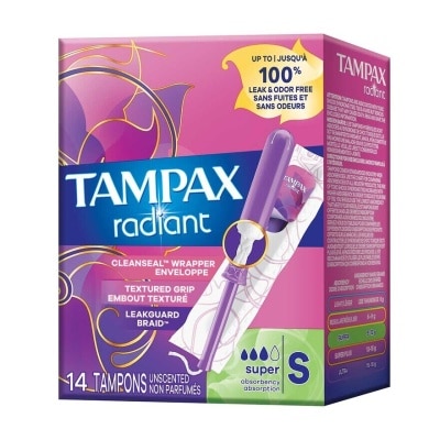 WHISPER Tampax Tampon Super Flow 14 Ps 