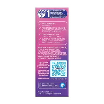 WHISPER Tampax Tampon Regular Flow 14 Ps