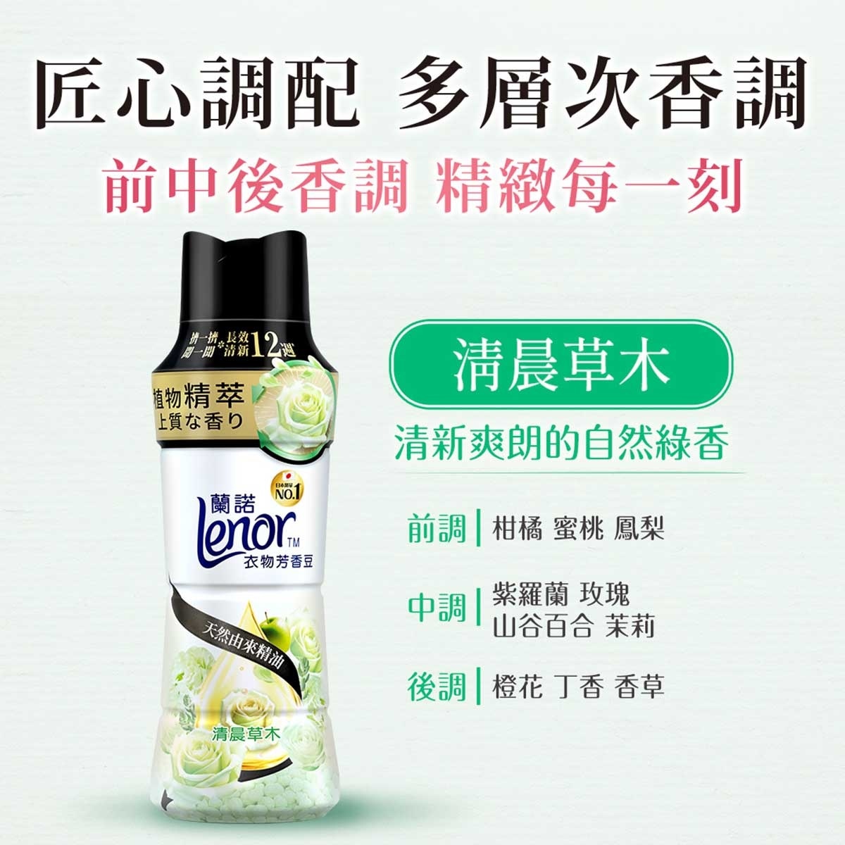 ＬＥＮＯＲ 衣物清香珠（清晨）