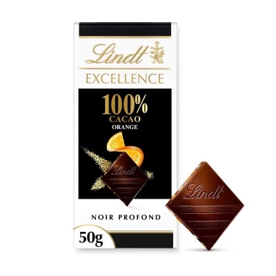 LINDT Excellence Orange Dark Choco 100%