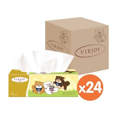 唯潔雅 唯潔雅 珍寶系列三層盒裝面紙[原箱24盒] LINE FRIENDS  (新舊包裝隨機發送)