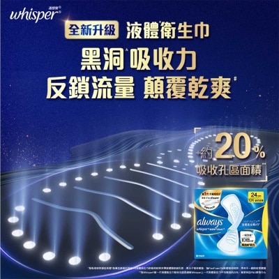 WHISPER Whisper Liquid Pad Infinity Day 24cm 10s