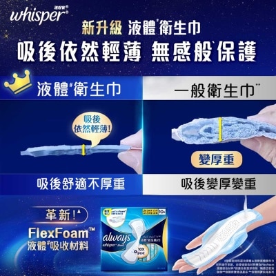 WHISPER Whisper Liquid Pad Infinity Day 24cm 10s