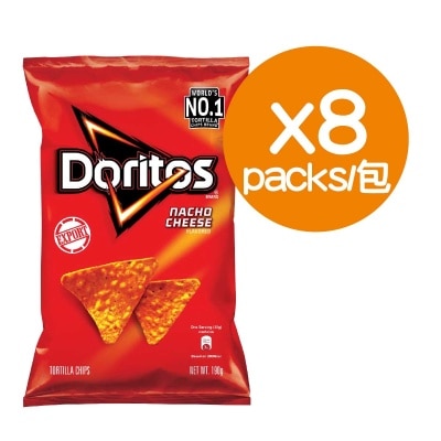 DORITOS Nac Chesse Flv Tortilla Chips 190gx8packs