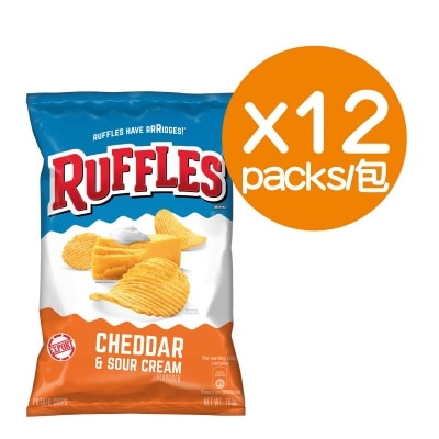 RUFFLES Cheddar S Crm Flv Potato Chips 180gx12packs